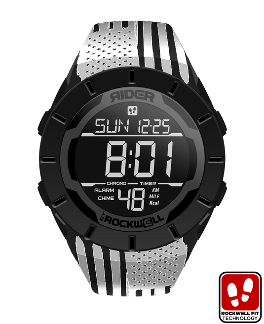 Rockwell Time - Coliseum Fit™ Assault - White Edition (Phantom Black) Watch
