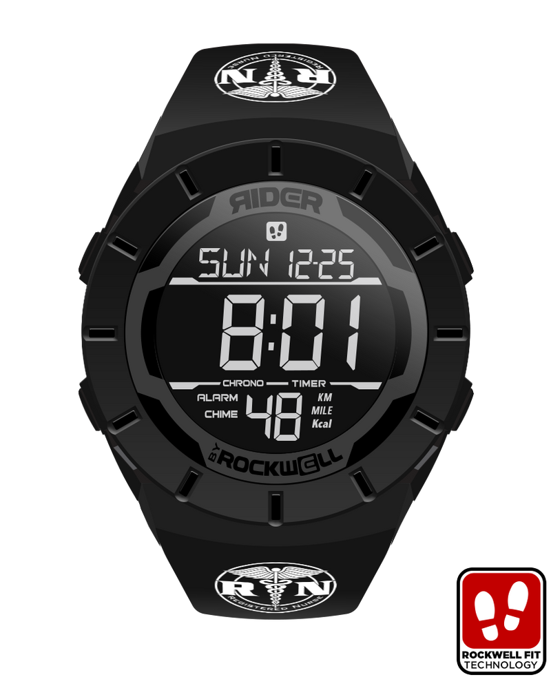 Load image into Gallery viewer, Rockwell Time - Coliseum Fit™ Registered Nurse Edition (Phantom Black) Watch

