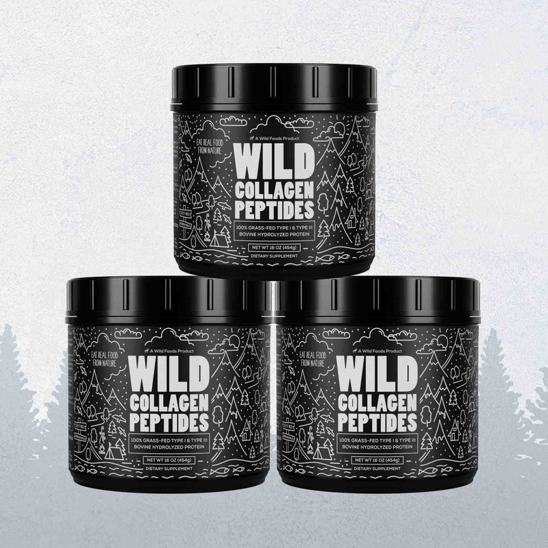 Load image into Gallery viewer, Wild Foods - Grass-Fed Collagen Peptides - 3x - 16oz
