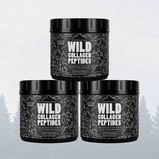 Wild Foods - Grass-Fed Collagen Peptides - 3x - 16oz