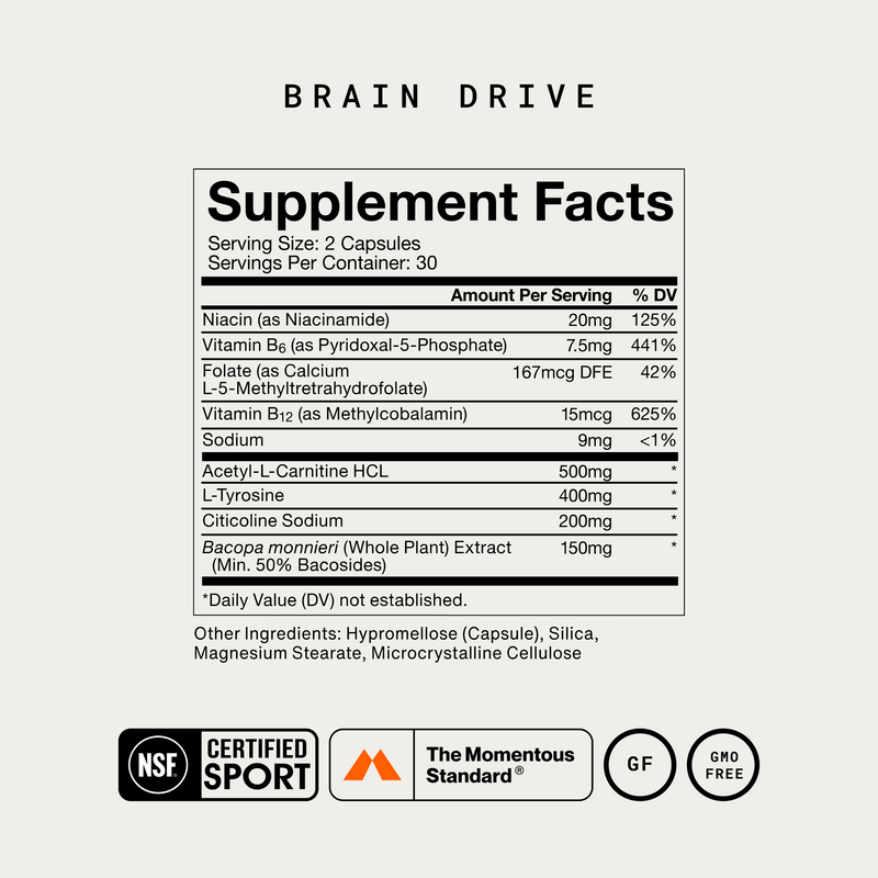 Load image into Gallery viewer, Momentous - Brain Drive + Elite Sleep Stack - Vitamins &amp; Supplements
