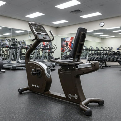 Muscle D Fitness - Commercial Recumbent Bike - LED Screen - Cardio - Seated - Standalone