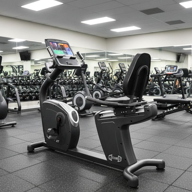 Load image into Gallery viewer, Muscle D Fitness - Commercial Recumbent Bike - Touch Screen - Adjustable Seated Cardio
