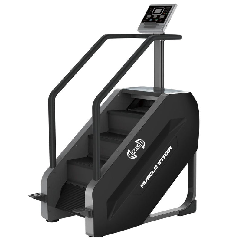 Load image into Gallery viewer, Muscle D Fitness - Commercial Stair Climber - Stepmill - LED Screen - Durable - Black - Heart Rate Monitor
