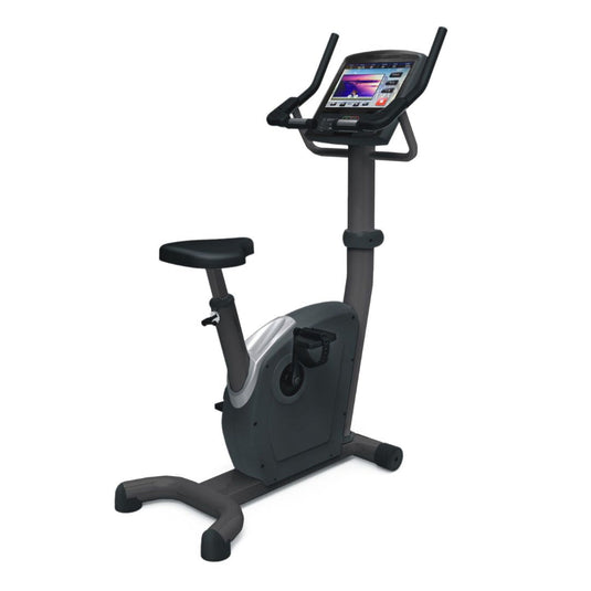 Muscle D Fitness - Commercial Upright Bike - Touch Screen - Adjustable Seat - Contact Heart Rate