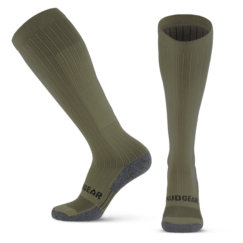 Load image into Gallery viewer, Mudgear - Tall Compression Socks Tactical Line (Olive Drab Green)
