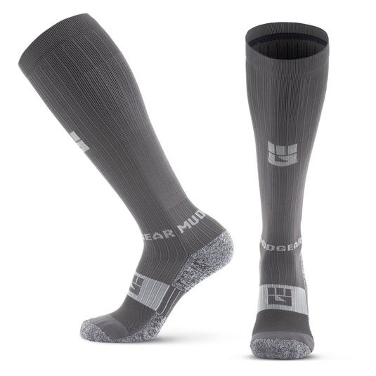 Mudgear - Tall Compression Socks (Gray/Gray)