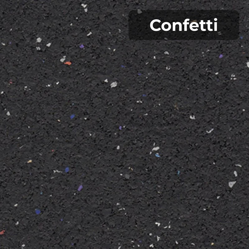 Load image into Gallery viewer, Confetti rubber flooring swatch
