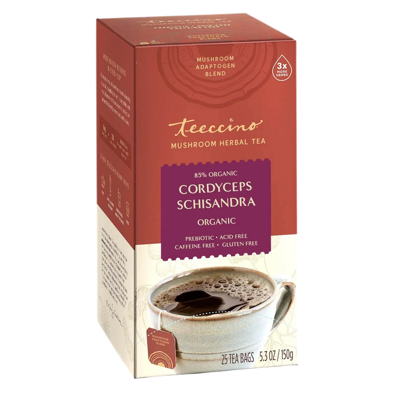 Load image into Gallery viewer, Teeccino - Cordyceps Schisandra Cinnamon Berry Mushroom Herbal Tea
