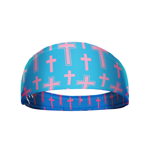 Elite Athletic Gear - Cotton Candy Cross Headband
