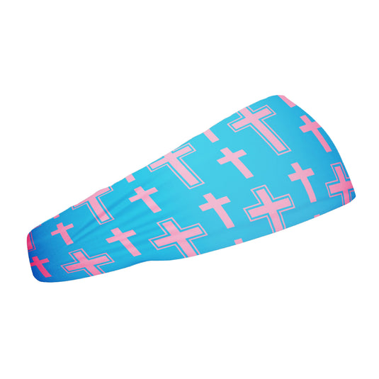 Elite Athletic Gear - Cotton Candy Cross Headband