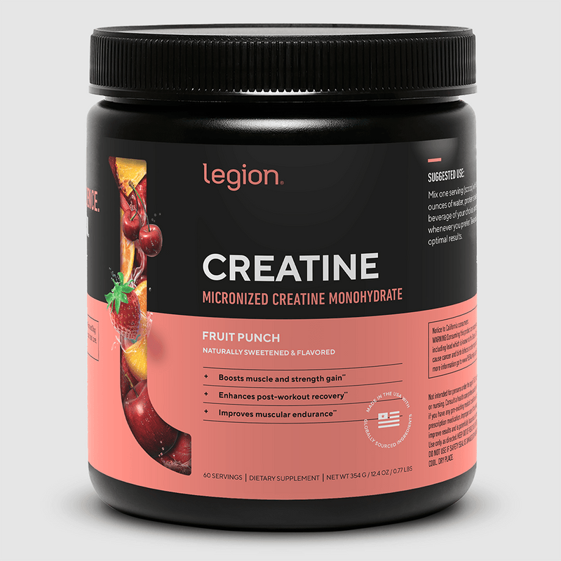 Load image into Gallery viewer, Legion Athletics - Micronized Creatine Monohydrate - Fruit Punch (60 Servings)
