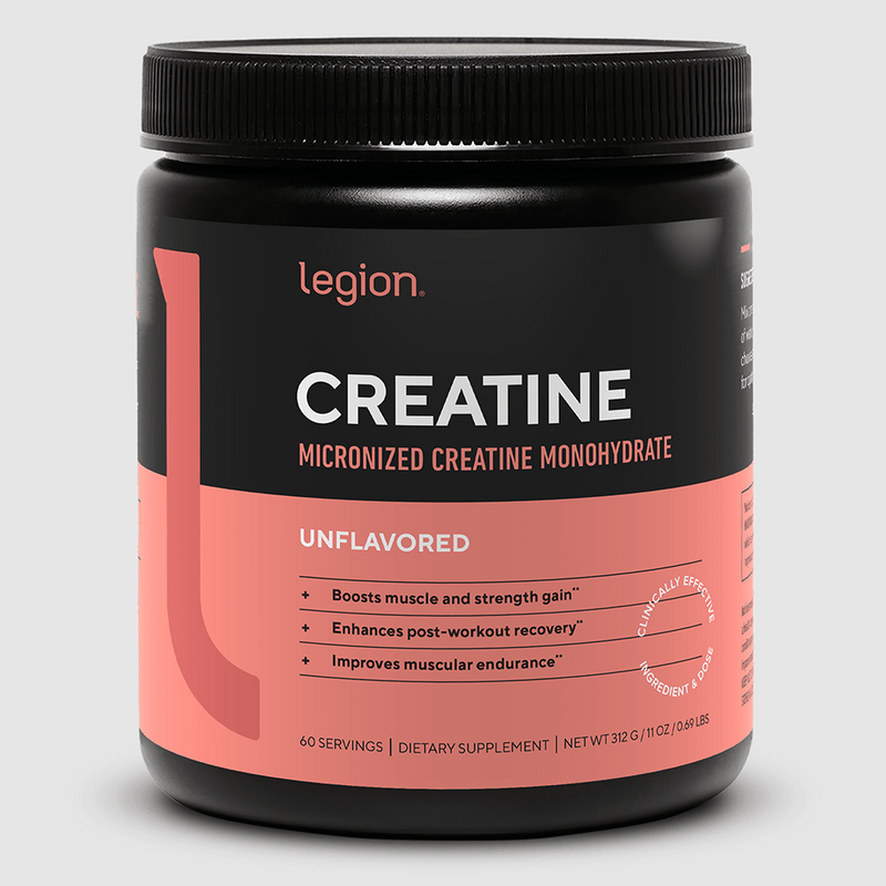 Load image into Gallery viewer, Legion Athletics - Micronized Creatine Monohydrate - Unflavored (60 Servings)
