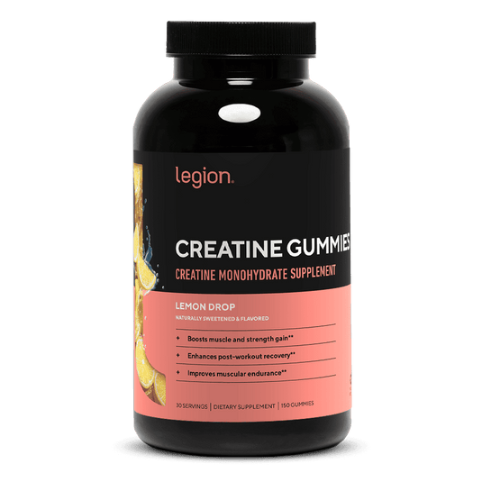 Legion Athletics Creatine Gummies Sour Green Apple bottle