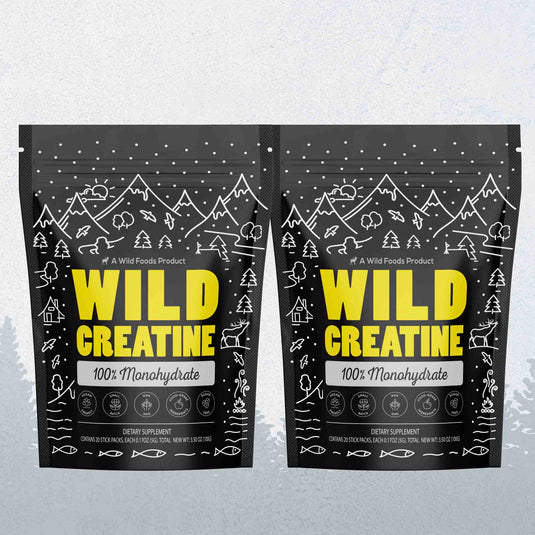Wild Foods - Creatine Monohydrate - 2x - (40 Pouches)