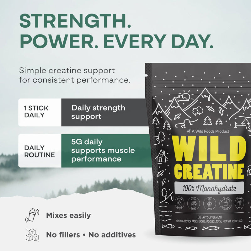 Load image into Gallery viewer, Wild Foods - Creatine Monohydrate - Vitamins &amp; Supplements
