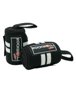 Rockwell Time - Rockwell Fit™ Wrist Wraps - 24 inch (Black/White)