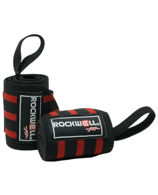 Rockwell Time - Rockwell Fit™ Wrist Wraps - 18 inch (Black/Red)