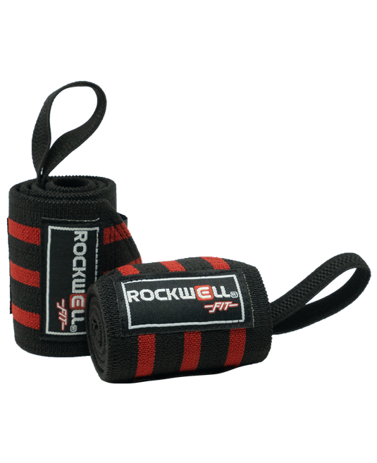 Rockwell Time - Rockwell Fit™ Wrist Wraps - 18 inch (Black/Red)