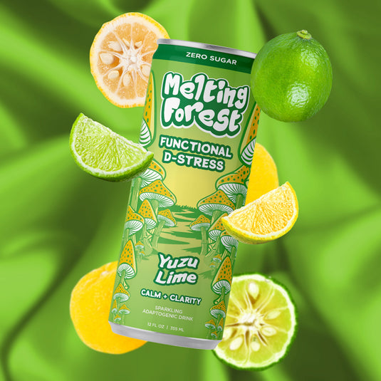 Melting Forest - Mushroom D-Stress Drink 12 Pack - Yuzu Lime