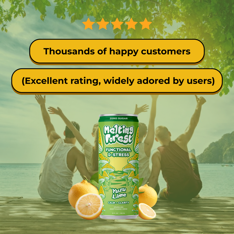Load image into Gallery viewer, Melting Forest - Mushroom D-Stress Drink 12 Pack - Yuzu Lime
