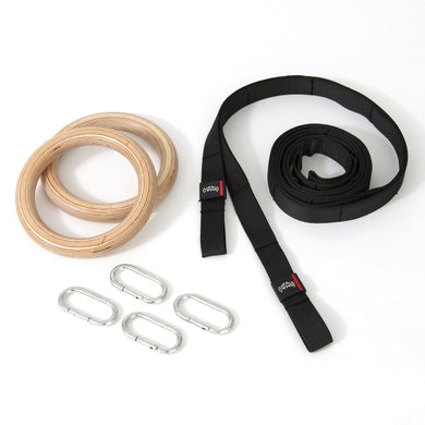 SMAI - Wooden Gym Rings - Easy Straps