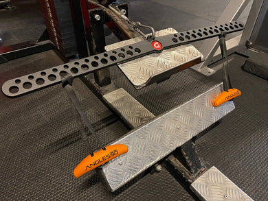GymPin - Black Pro D-Handle Bar 30 Inch & Angles 90 Grips Combo - Two Great Products - Add More Weight