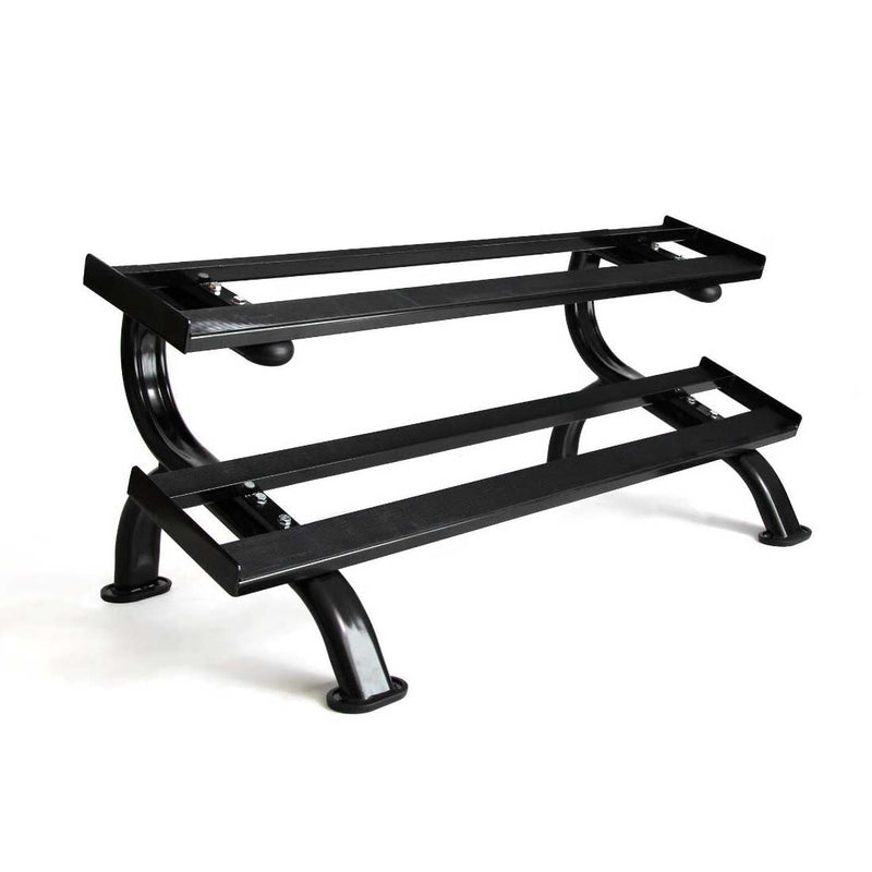 Load image into Gallery viewer, Rubber Hex Dumbbell Set 5lb-50lb (Pairs) with Storage Rack
