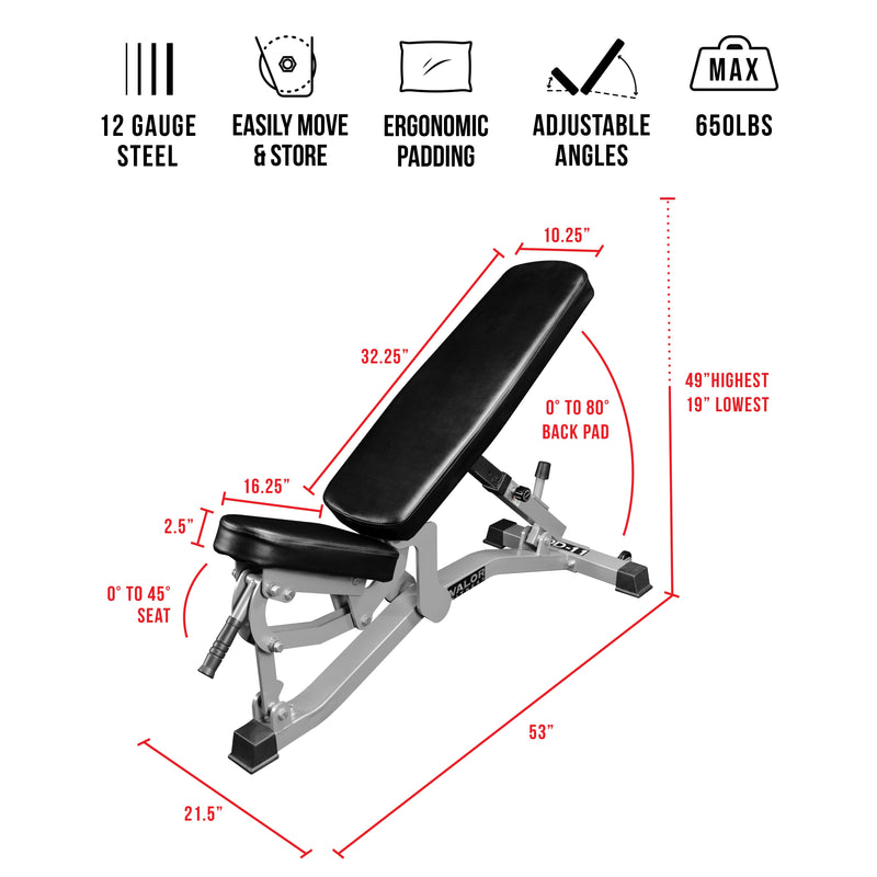 Load image into Gallery viewer, Valor Fitness - Adjustable Flat - Incline Benches
