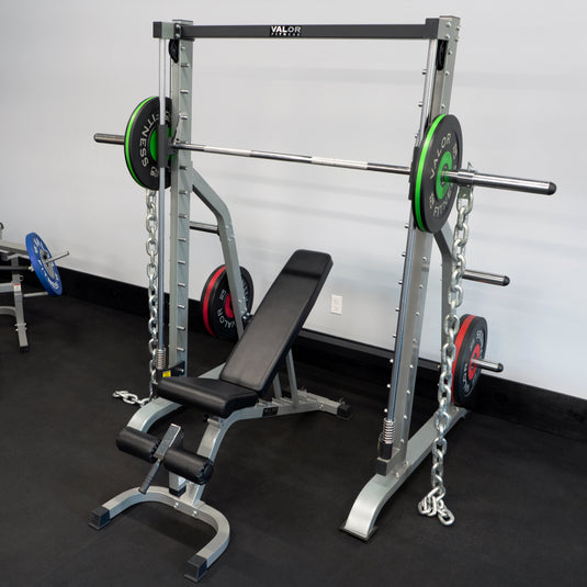 Valor Fitness - Smith Machine with Olympic Storage Pegs