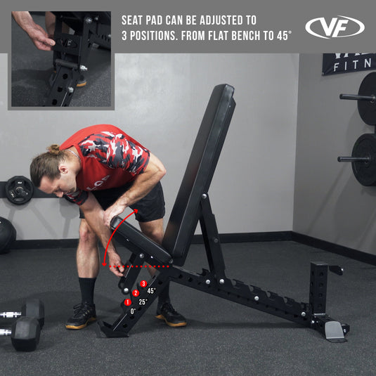 Valor Fitness - Heavy Duty Flat - Incline Utility Weight Bench