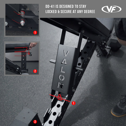 Valor Fitness - Heavy Duty Flat - Incline Utility Weight Bench
