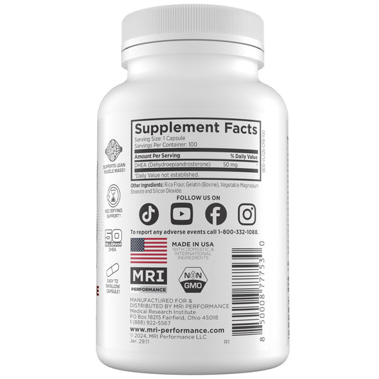MRI Performance - DHEA 50MG Healthy Aging, Hormone & Adrenal Support