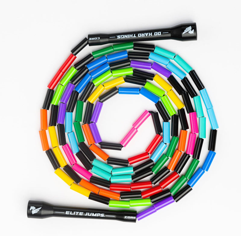Load image into Gallery viewer, Elite Jumps - Rainbow Redux - 1&quot; Beaded Jump Rope
