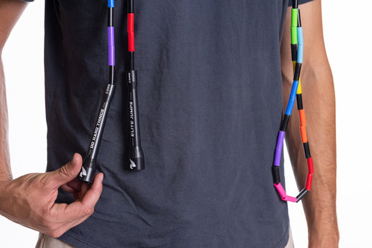 Elite Jumps - Rainbow Redux - 1" Beaded Jump Rope