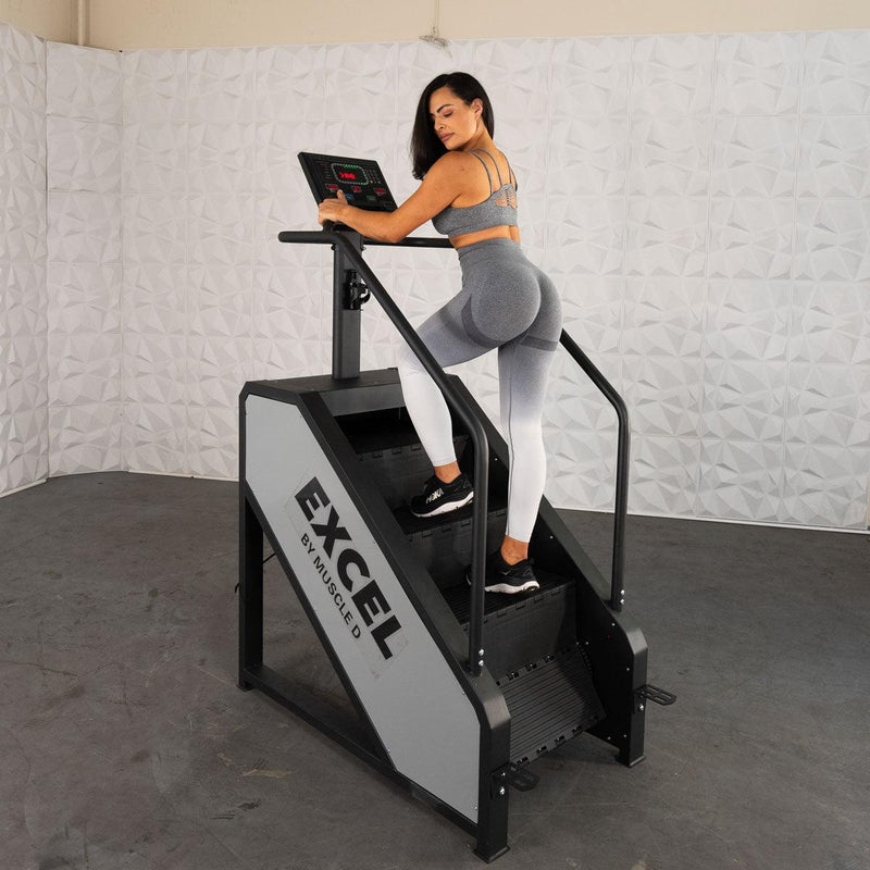 Load image into Gallery viewer, Muscle D Fitness - Light Commercial Stair Climber - Stepmill - LED Display - Heart Rate Monitor - Heavy Duty Chain Drive
