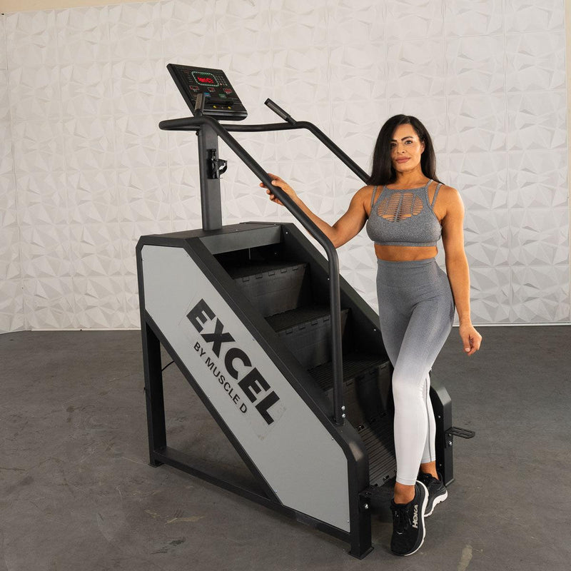 Load image into Gallery viewer, Muscle D Fitness - Light Commercial Stair Climber - Stepmill - LED Display - Heart Rate Monitor - Heavy Duty Chain Drive
