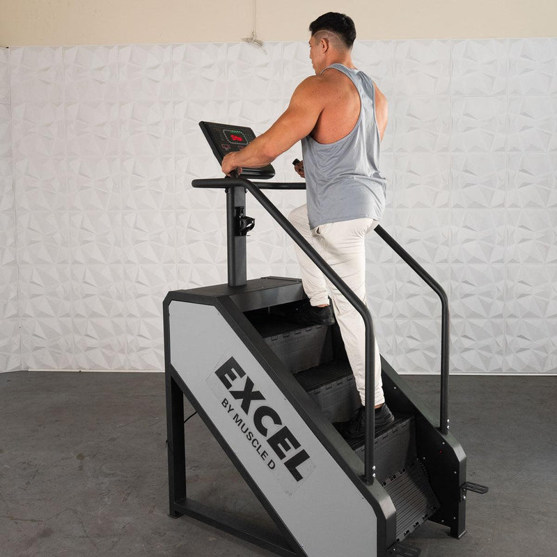 Load image into Gallery viewer, Muscle D Fitness - Light Commercial Stair Climber - Stepmill - LED Display - Heart Rate Monitor - Heavy Duty Chain Drive
