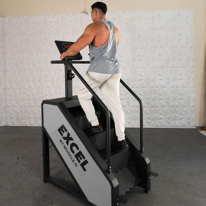 Load image into Gallery viewer, Muscle D Fitness - Light Commercial Stair Climber - Stepmill - LED Display - Heart Rate Monitor - Heavy Duty Chain Drive
