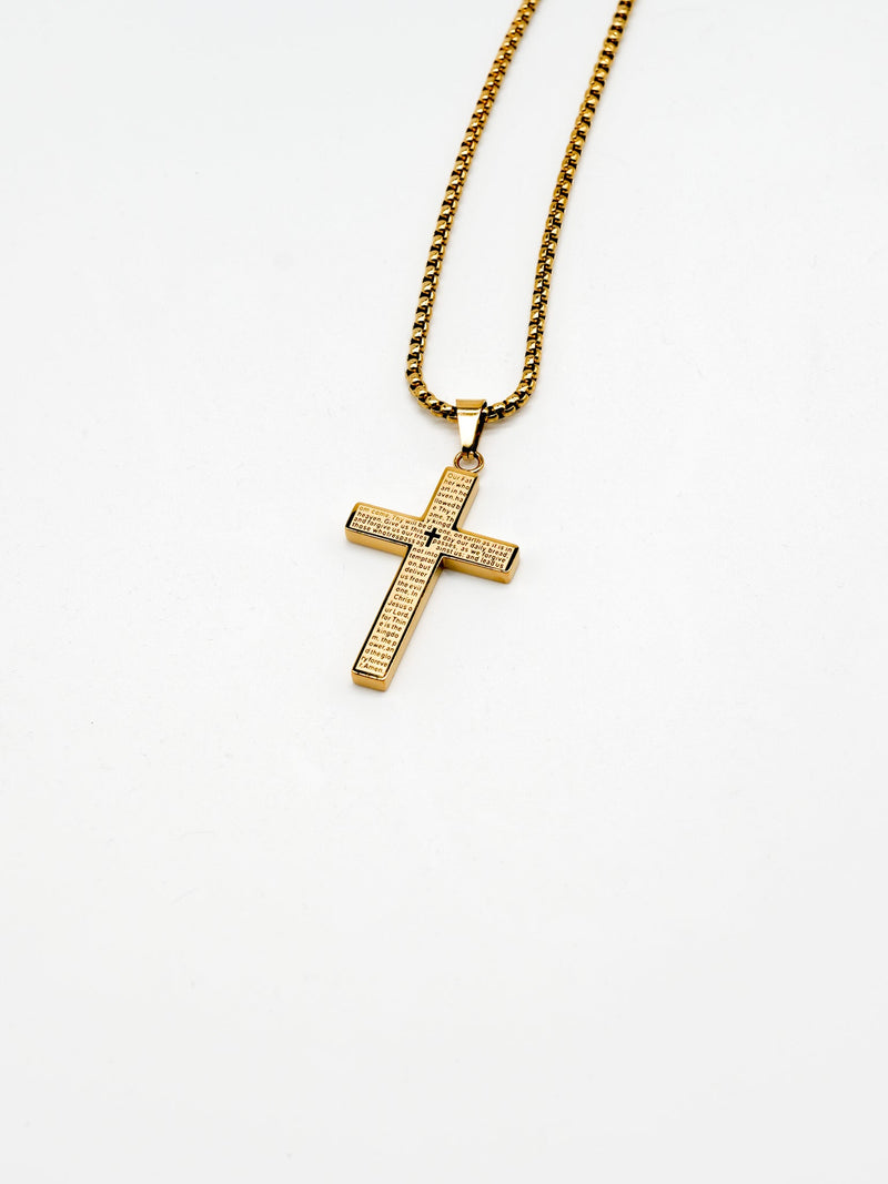 Load image into Gallery viewer, HolStrength - Lord's Prayer Cross Pendant Necklace
