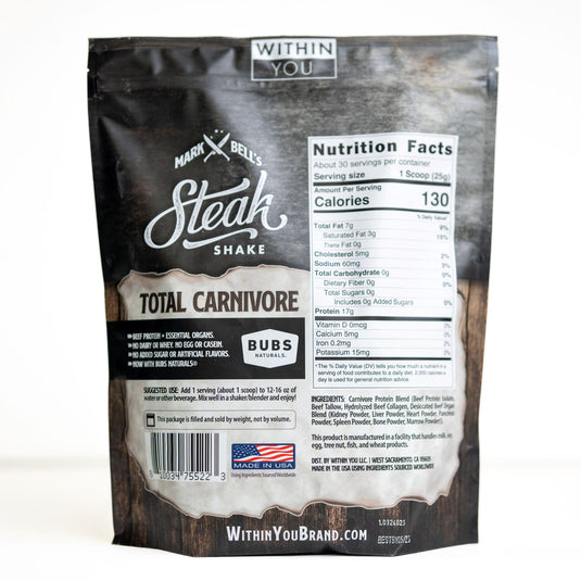 Within You - Unflavored Total Carnivore Protein