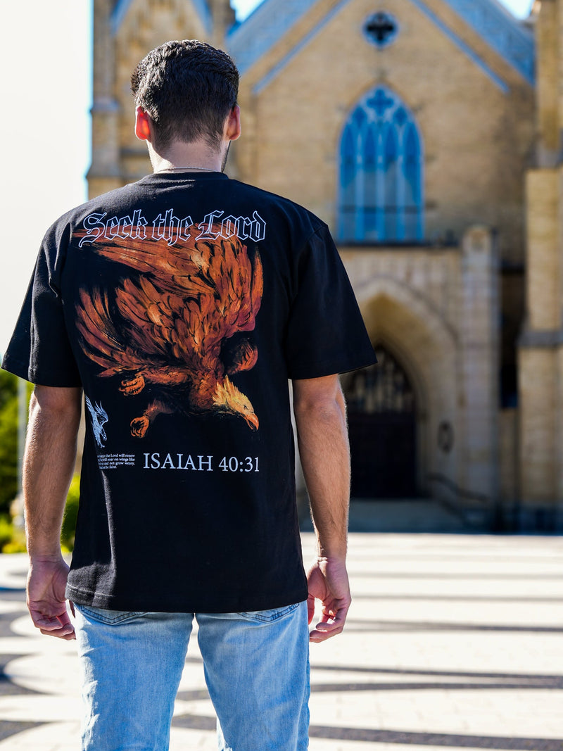 Load image into Gallery viewer, HolStrength - Seek The Lord Eagle Tee
