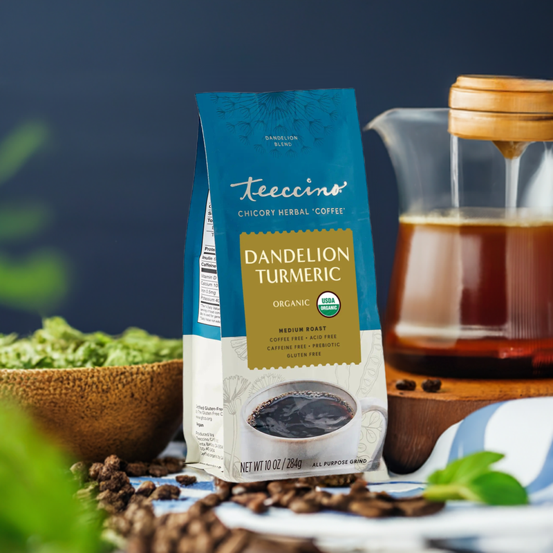 Load image into Gallery viewer, Teeccino - Dandelion Turmeric Herbal Coffee
