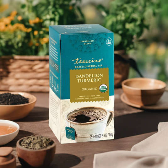 Teeccino - Dandelion Turmeric Roasted Herbal Tea