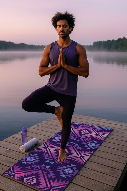Yune Yoga - Yoga Mat | 6mm Thick | Purple | Non-Slip | Eco Friendly | Yune Yoga | Jerome Midnight