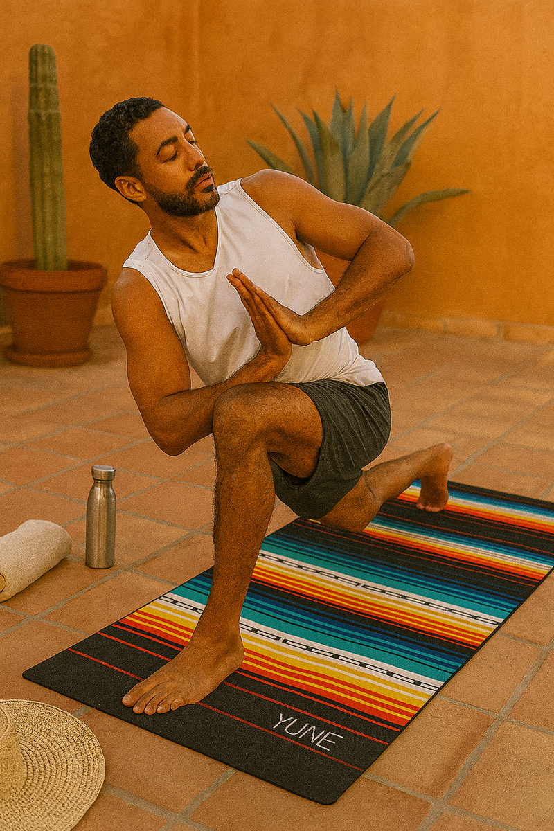 Load image into Gallery viewer, Yune Yoga - Yoga Mat | 6mm Thick | Striped | Non-Slip | Eco Friendly | Yune Yoga | Devo
