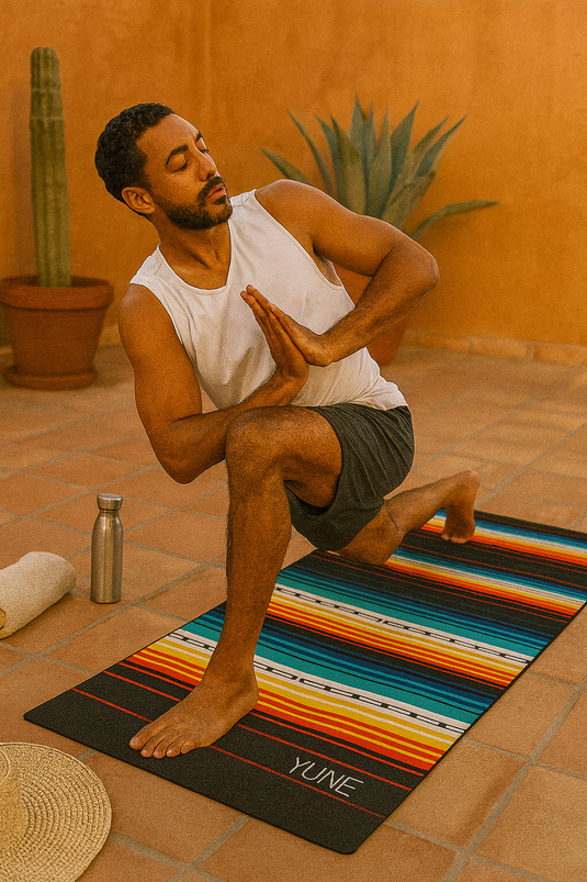 Yune Yoga - Yoga Mat | 6mm Thick | Striped | Non-Slip | Eco Friendly | Yune Yoga | Devo