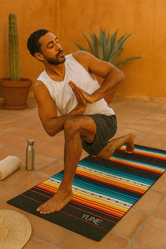 Yune Yoga - Yoga Mat | 6mm Thick | Striped | Non-Slip | Eco Friendly | Yune Yoga | Devo