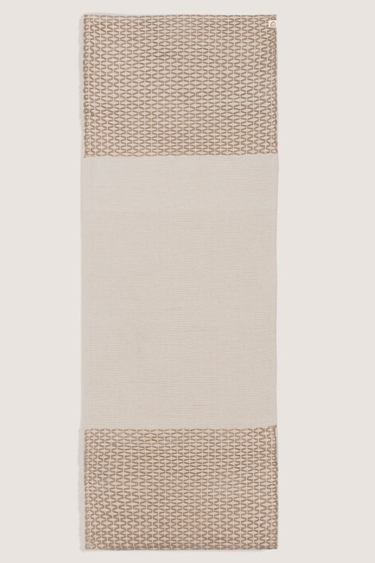 Oko Living - Diamond Yoga Mat - Clay & Cream 7mm