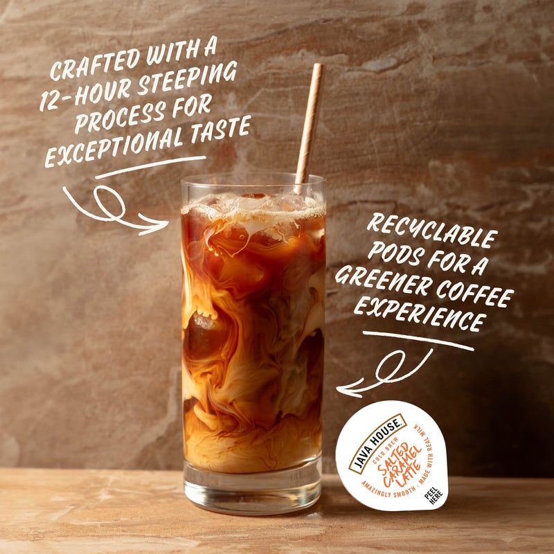 Load image into Gallery viewer, Java House - Latte Cold Brew Coffee Pods Salted Caramel

